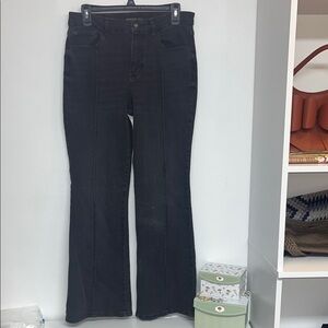 Ryegrass High Rise Flare Jeans Size 10 Women Inseam 28" Black